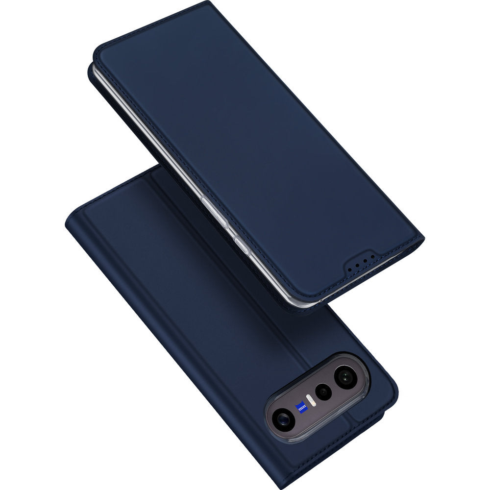 Handyhülle mit Klappe für Vivo X300 FE, Dux Ducis Skin Pro, Dunkelblau