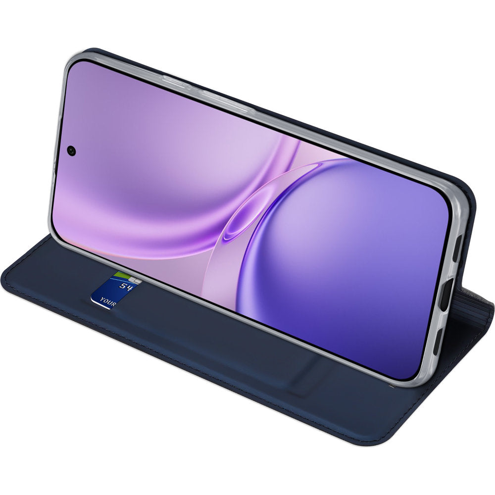 Handyhülle mit Klappe für Vivo X300 FE, Dux Ducis Skin Pro, Dunkelblau