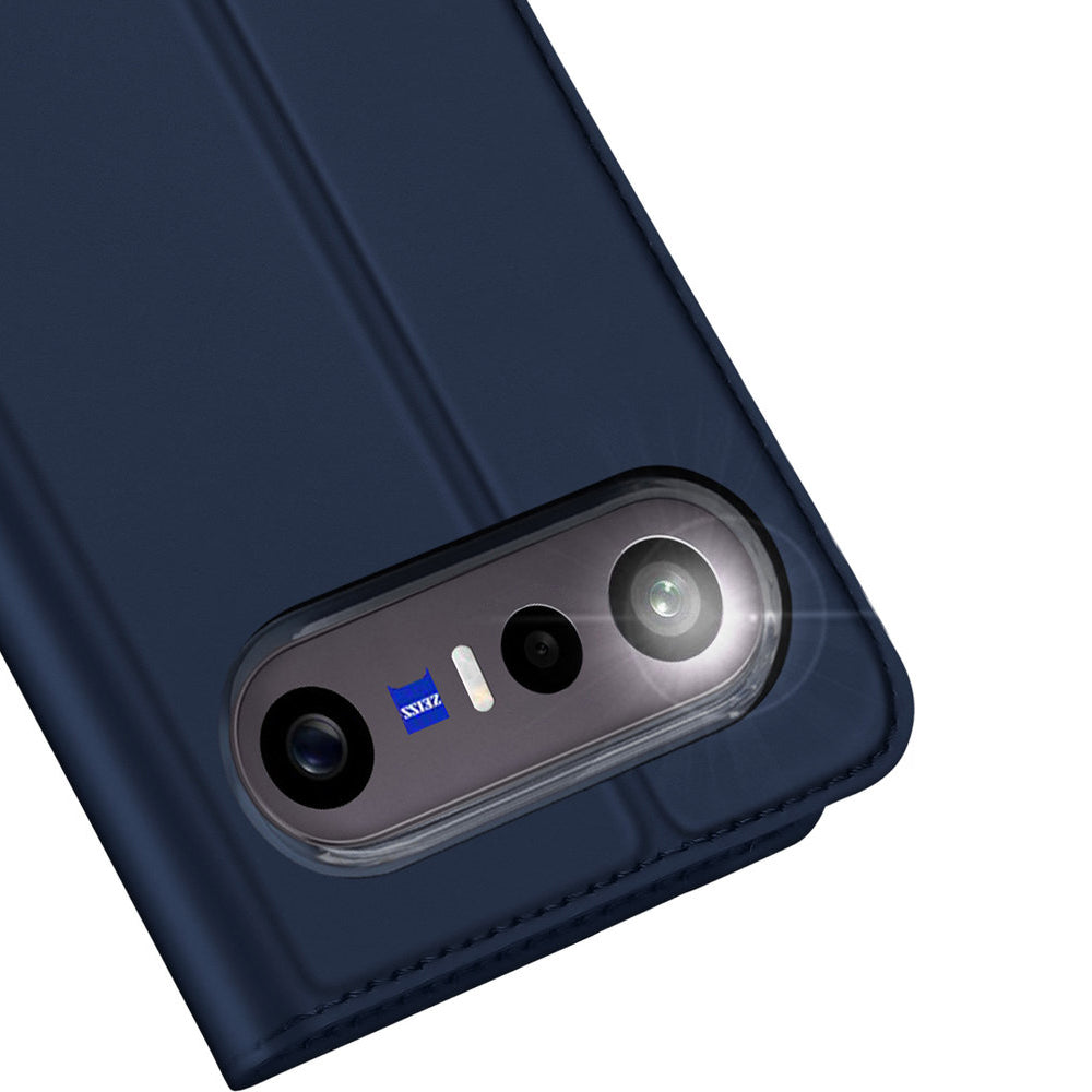 Handyhülle mit Klappe für Vivo X300 FE, Dux Ducis Skin Pro, Dunkelblau