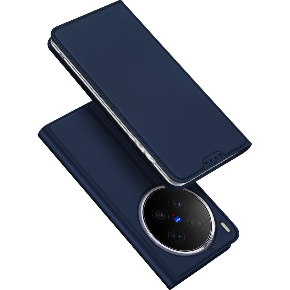 Handyhülle mit Klappe für Vivo X300 Ultra, Dux Ducis Skin Pro, Dunkelblau