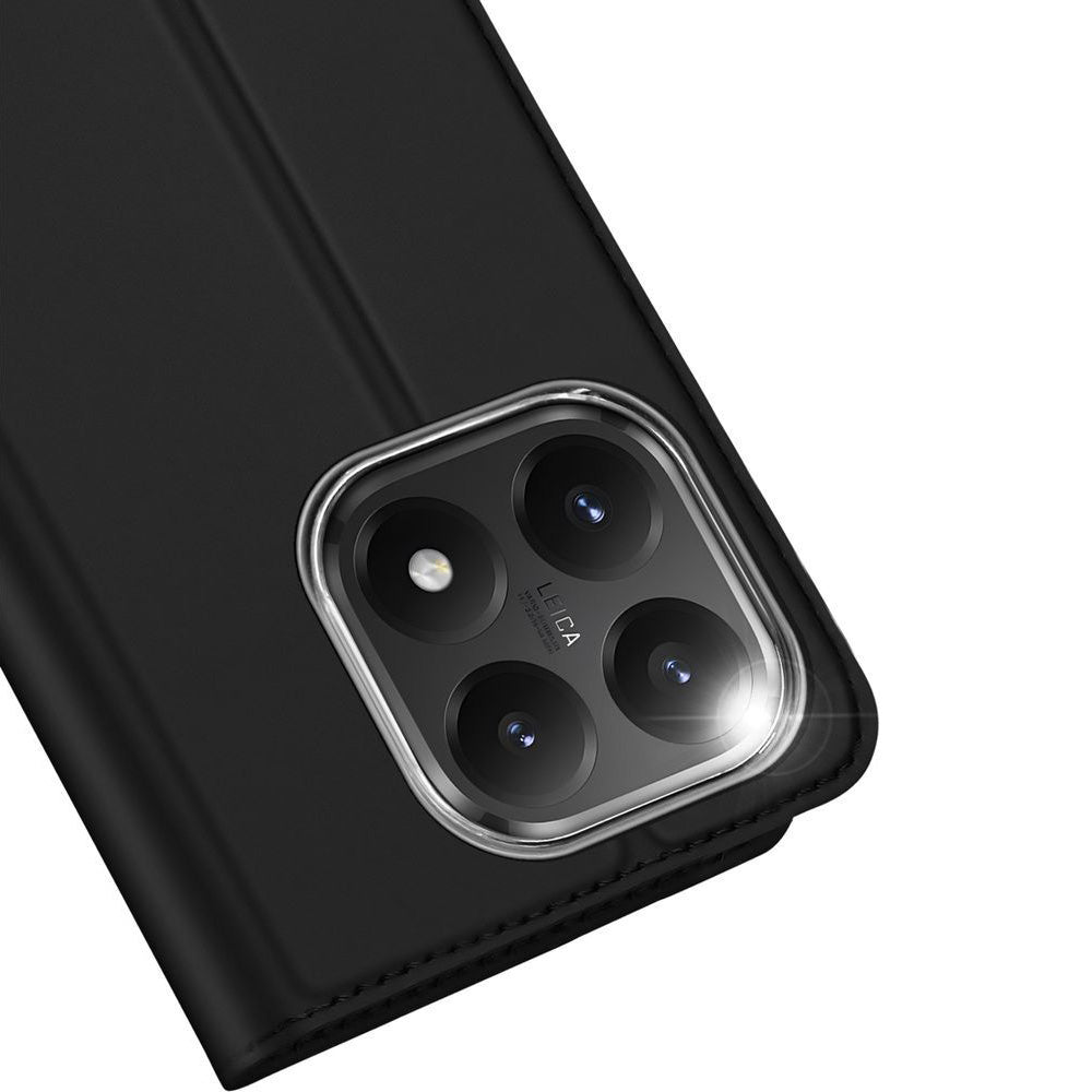 Handyhülle mit Klappe für Xiaomi 15T, Dux Ducis Skin Pro, Schwarz