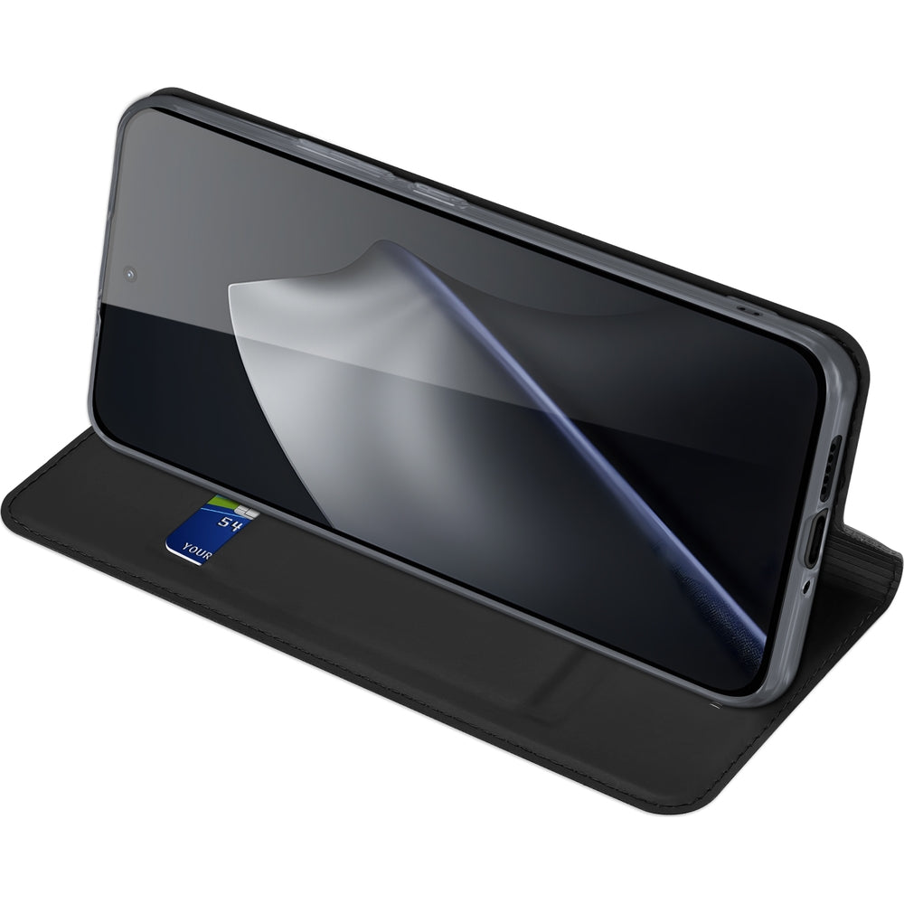 Handyhülle mit Klappe für Xiaomi 15T Pro, Dux Ducis Skin Pro, Schwarz