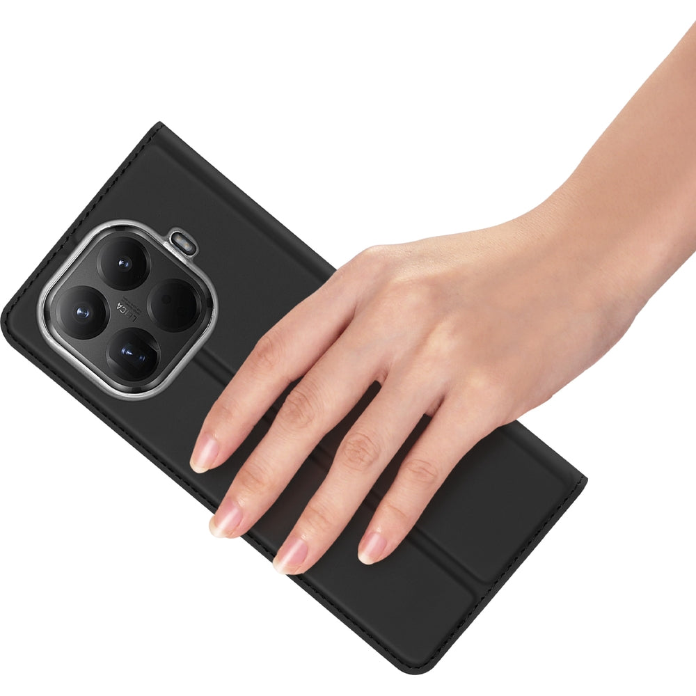 Handyhülle mit Klappe für Xiaomi 15T Pro, Dux Ducis Skin Pro, Schwarz
