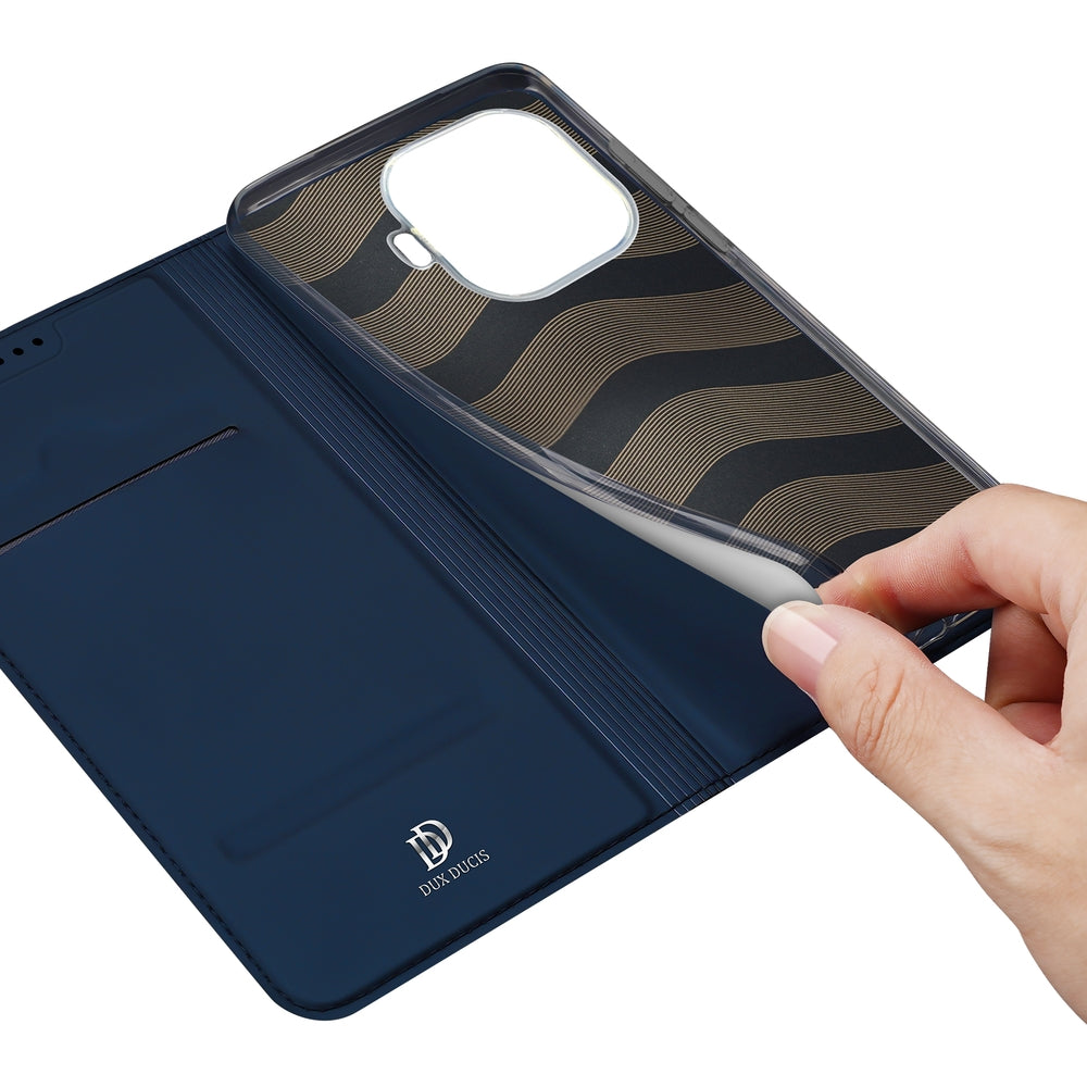 Handyhülle mit Klappe für Xiaomi 15T Pro, Dux Ducis Skin Pro, Blau