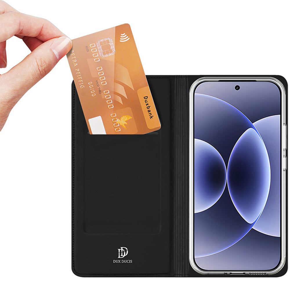 Handyhülle mit Klappe für Xiaomi 17, Dux Ducis Skin Pro, Schwarz