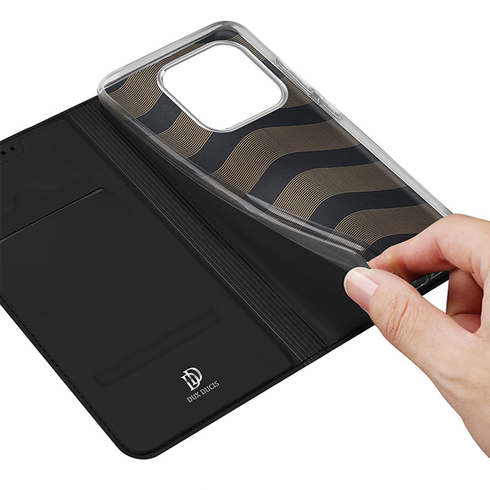 Handyhülle mit Klappe für Xiaomi 17, Dux Ducis Skin Pro, Schwarz