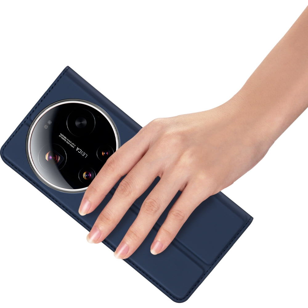 Handyhülle mit Klappe für Xiaomi 17 Ultra, Dux Ducis Skin Pro, Blau