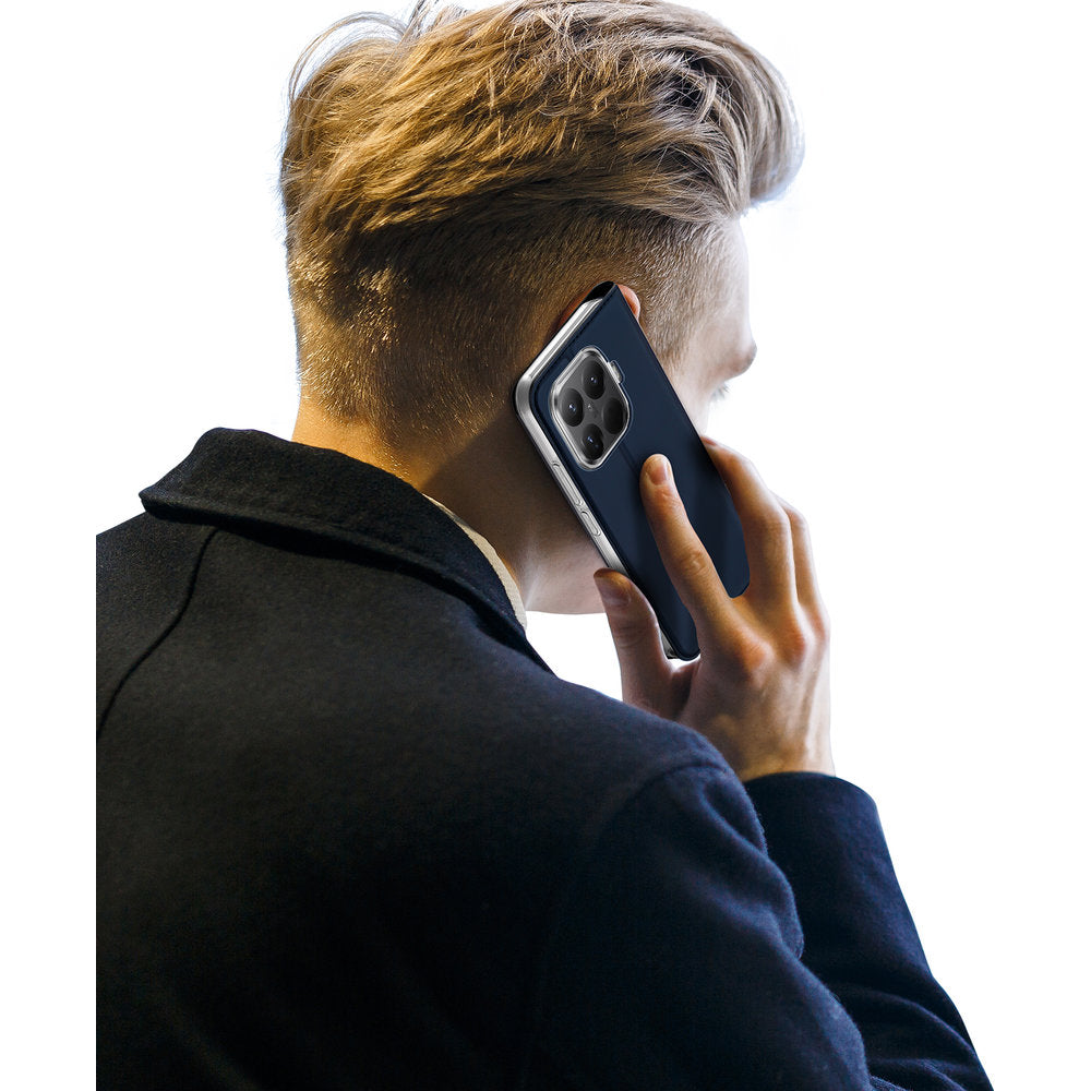 Handyhülle mit Klappe für Xiaomi 17T, Dux Ducis Skin Pro, Dunkelblau