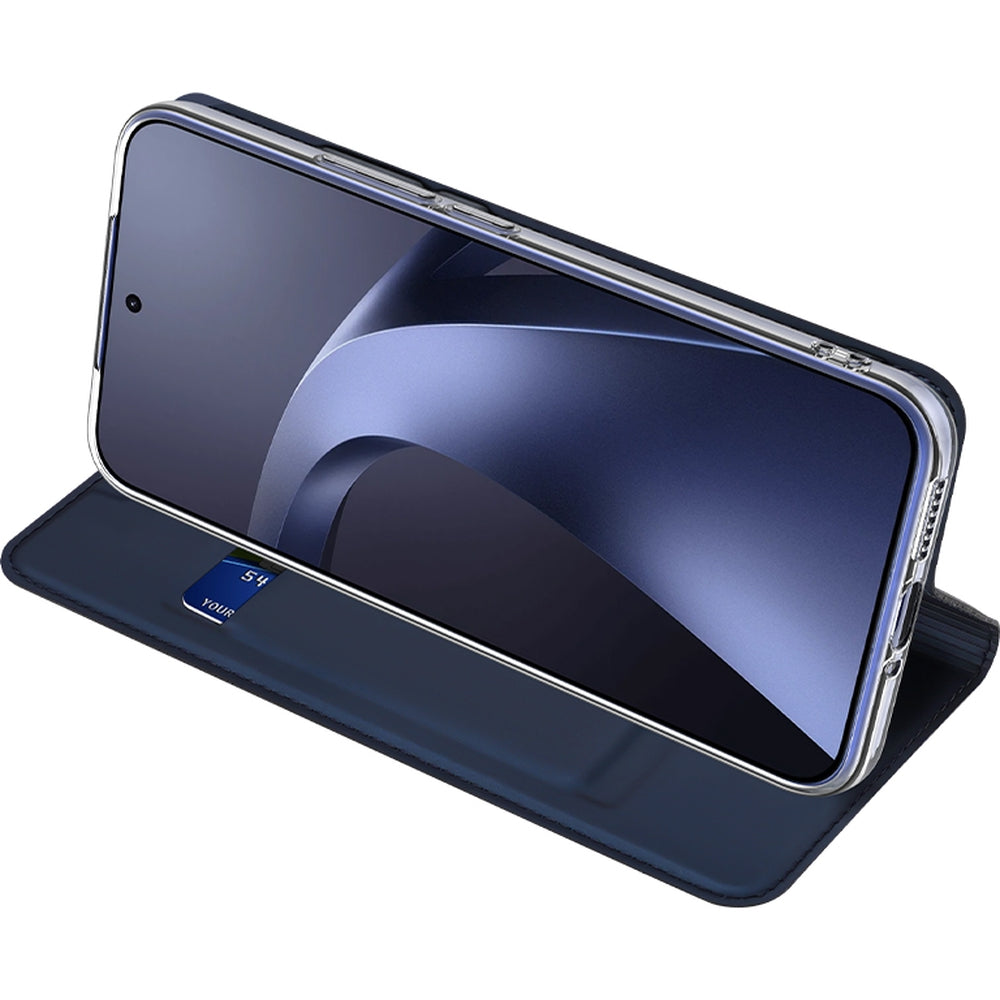 Handyhülle mit Klappe für Xiaomi 17T Pro, Dux Ducis Skin Pro, Dunkelblau