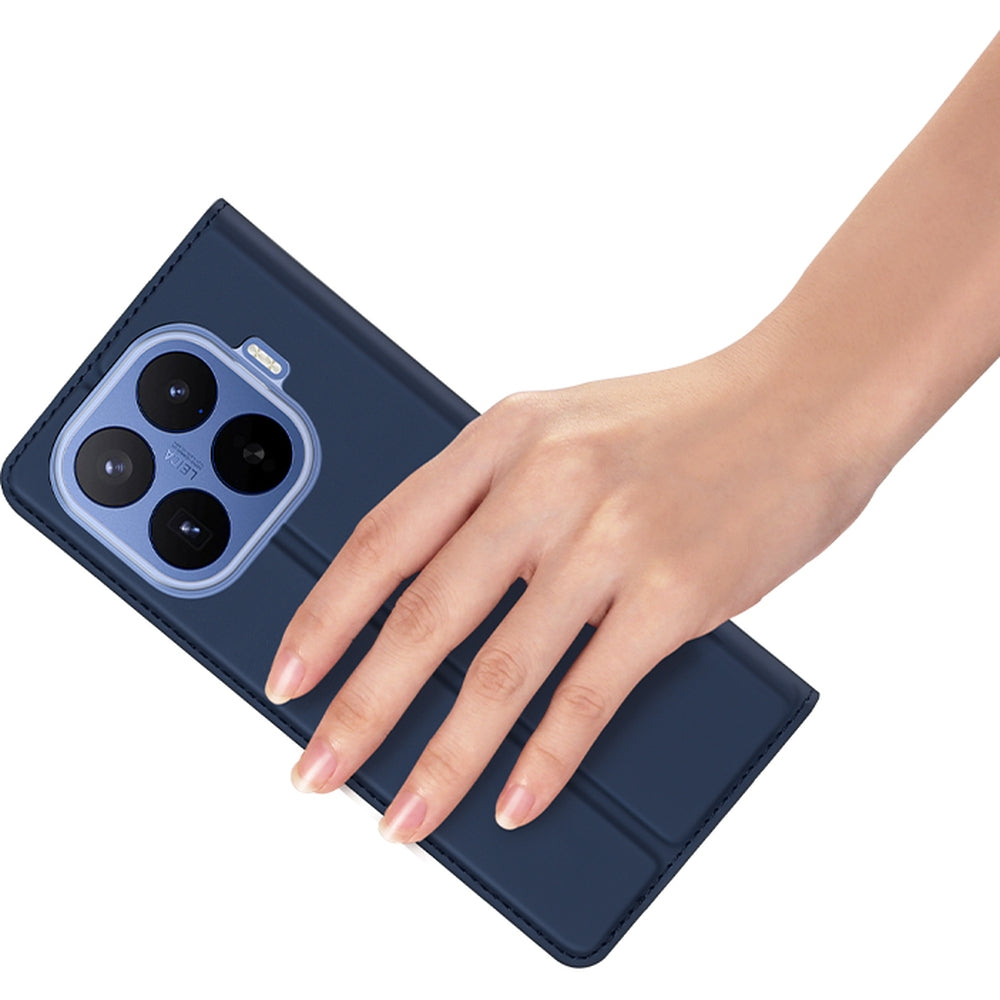 Handyhülle mit Klappe für Xiaomi 17T Pro, Dux Ducis Skin Pro, Dunkelblau
