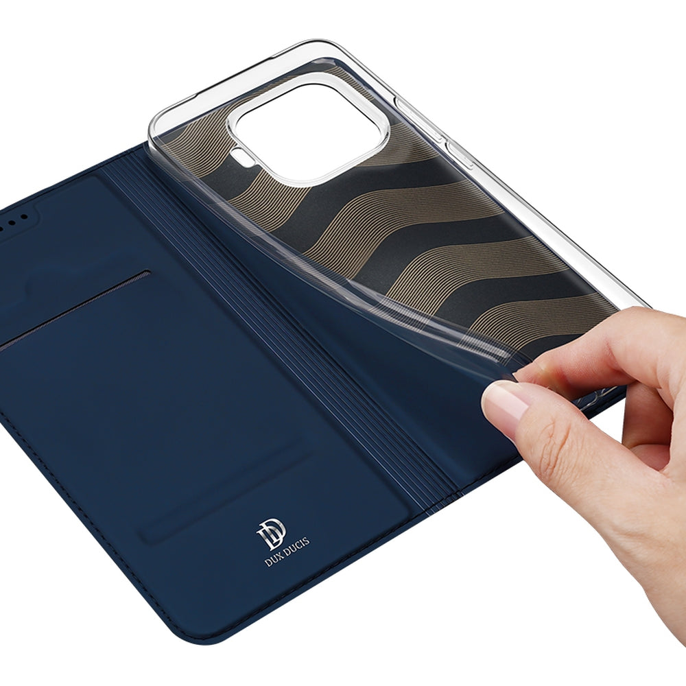 Handyhülle mit Klappe für Xiaomi 17T Pro, Dux Ducis Skin Pro, Dunkelblau