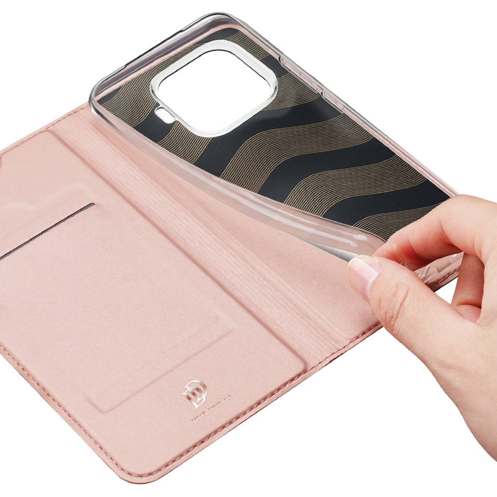 Handyhülle mit Klappe für Xiaomi 17T Pro, Dux Ducis Skin Pro, Rosa