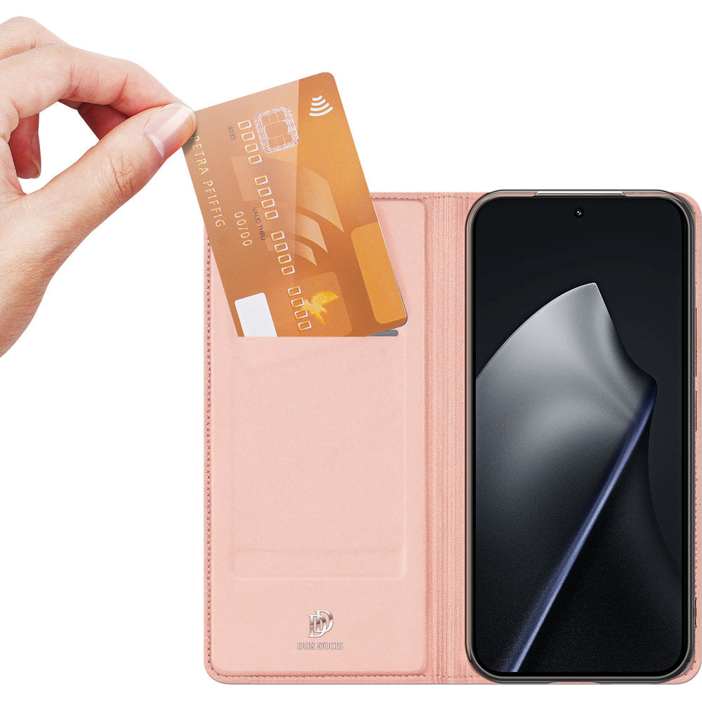Handyhülle mit Klappe für Xiaomi 17T, Dux Ducis Skin Pro, Rosa