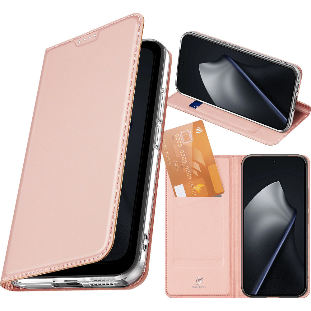 Handyhülle mit Klappe für Xiaomi 17T, Dux Ducis Skin Pro, Rosa