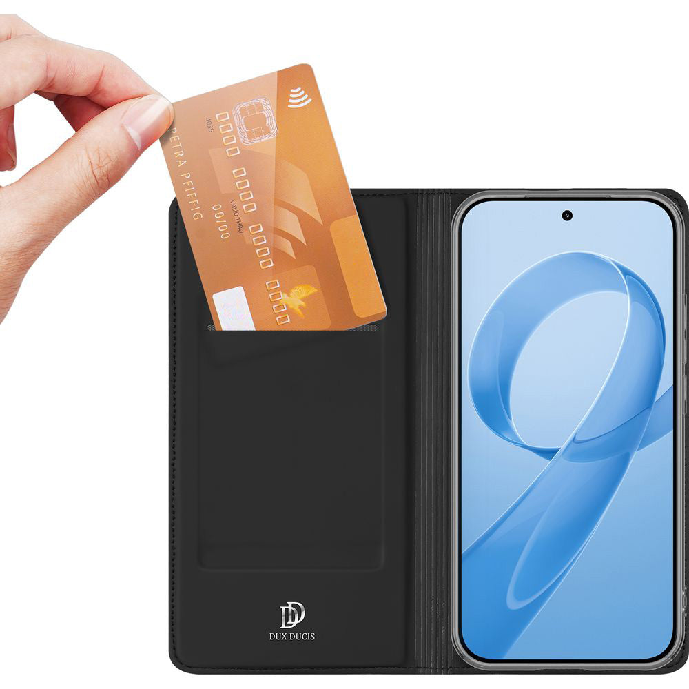 Handyhülle mit Klappe für Xiaomi POCO F8 Pro, Dux Ducis Skin Pro, Schwarz