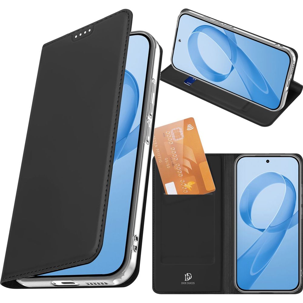 Handyhülle mit Klappe für Xiaomi POCO F8 Pro, Dux Ducis Skin Pro, Schwarz