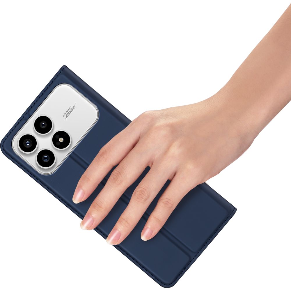 Handyhülle mit Klappe für Xiaomi POCO F8 Pro, Dux Ducis Skin Pro, Dunkelblau