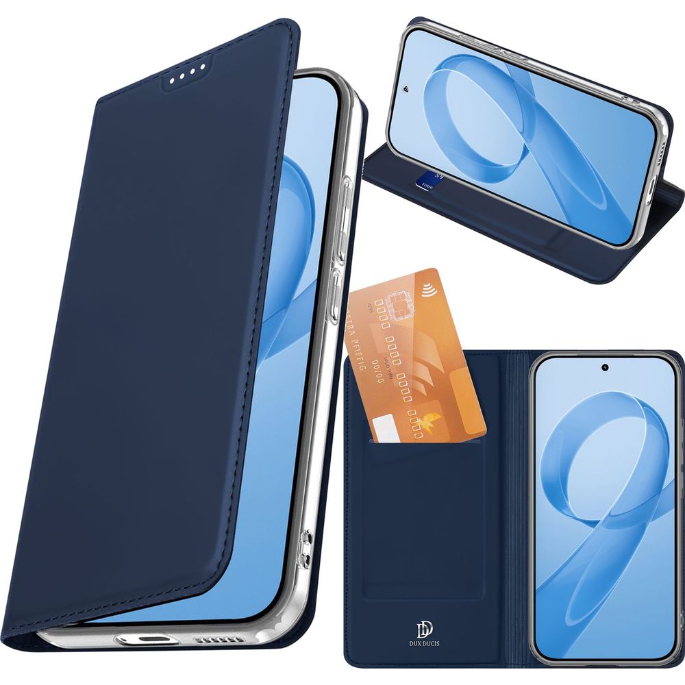 Handyhülle mit Klappe für Xiaomi POCO F8 Pro, Dux Ducis Skin Pro, Dunkelblau
