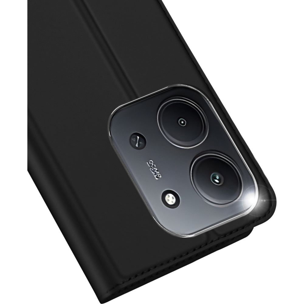 Handyhülle mit Klappe für Xiaomi Redmi 15C, Dux Ducis Skin Pro, Schwarz
