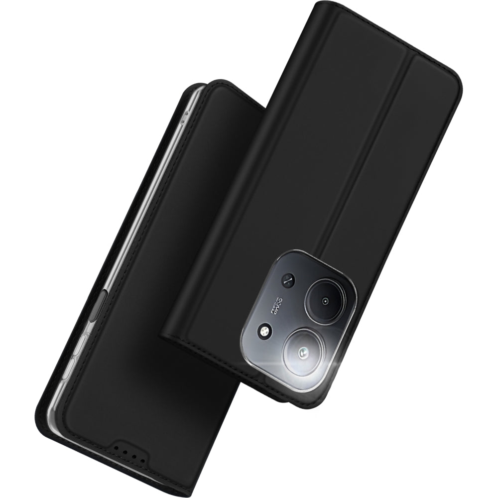 Handyhülle mit Klappe für Xiaomi Redmi 15C, Dux Ducis Skin Pro, Schwarz