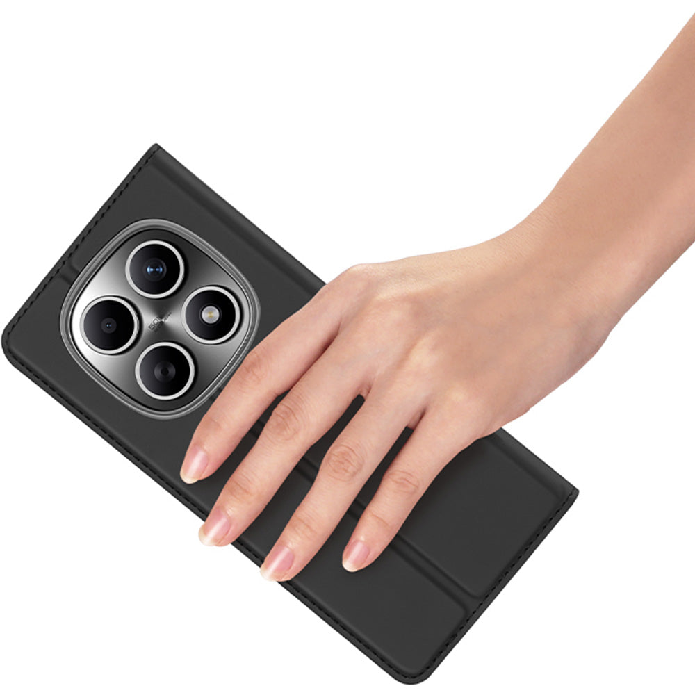 Handyhülle mit Klappe für Xiaomi Redmi Note 15 4G / 5G / POCO M8 5G, Dux Ducis Skin Pro, Schwarz