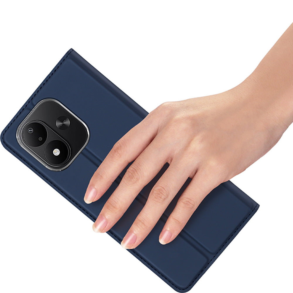 Handyhülle mit Klappe für Xiaomi Redmi Note 17 4G/5G, Dux Ducis Skin Pro, Dunkelblau (10/12)