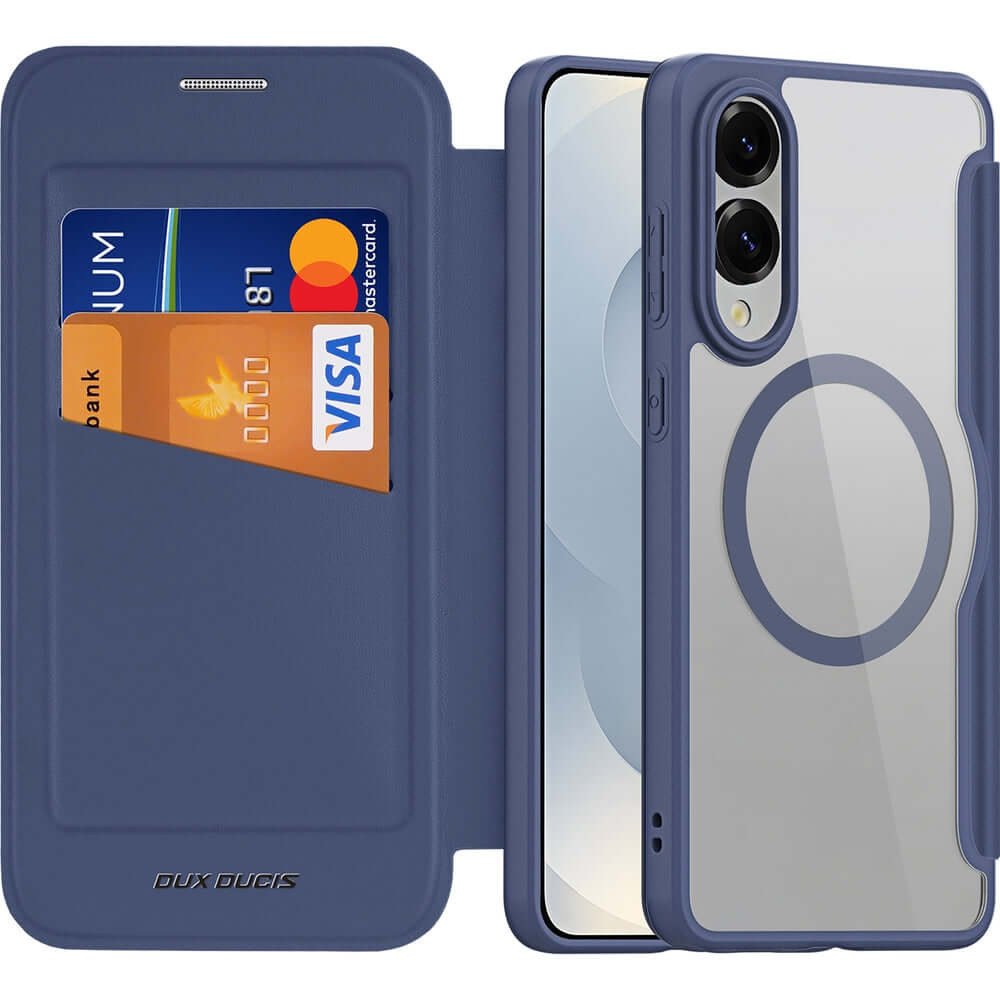 Handyhülle für Galaxy S25 Edge, Dux Ducis Skin X Pro, Dunkelblau