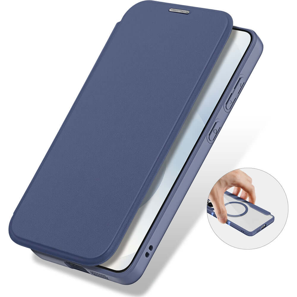Handyhülle für Galaxy S25 Edge, Dux Ducis Skin X Pro, Dunkelblau