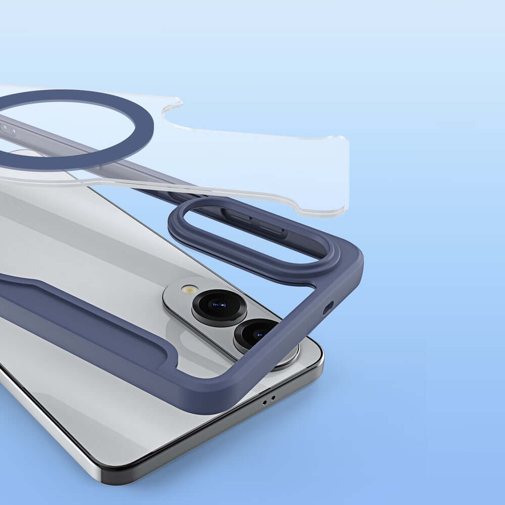 Handyhülle für Galaxy S25 Edge, Dux Ducis Skin X Pro, Dunkelblau