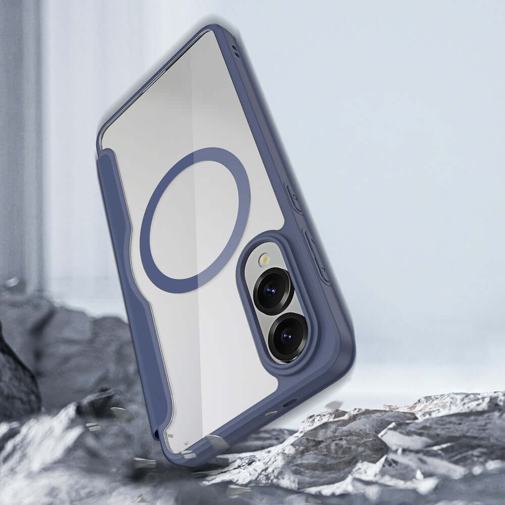 Handyhülle für Galaxy S25 Edge, Dux Ducis Skin X Pro, Dunkelblau