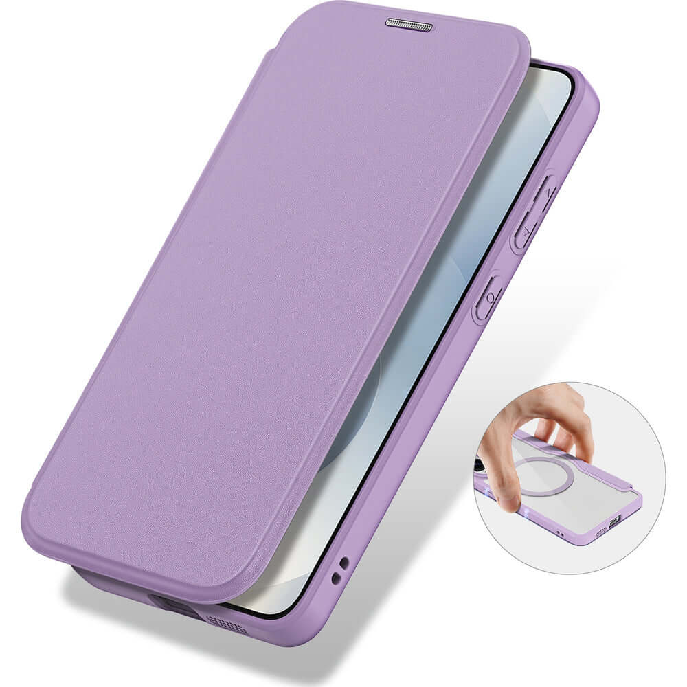 Handyhülle für Galaxy S25 Edge, Dux Ducis Skin X Pro, Violett