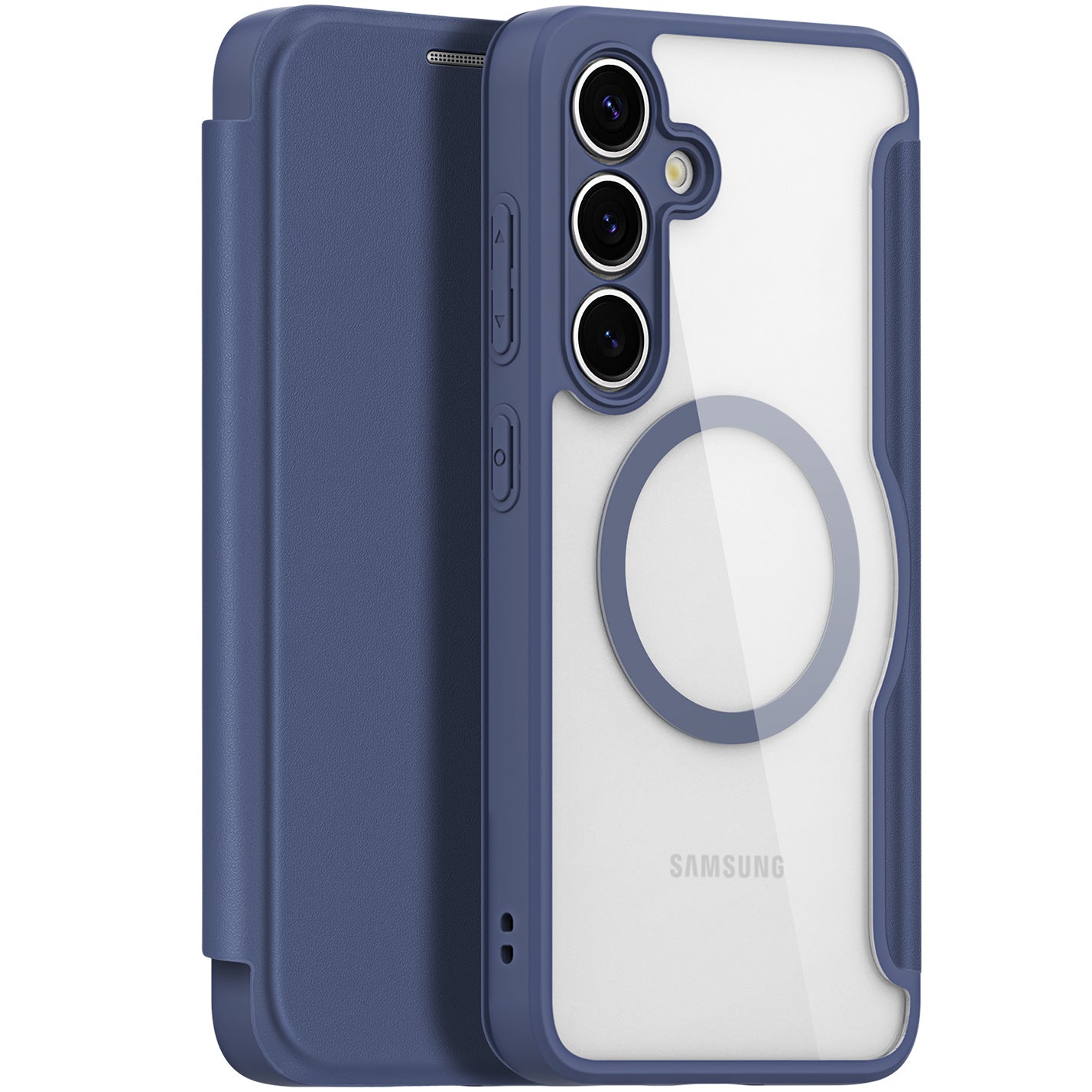 Handyhülle für Galaxy S25 Plus, Dux Ducis Skin X Pro Magnetic mit MagSafe, Dunkelblau