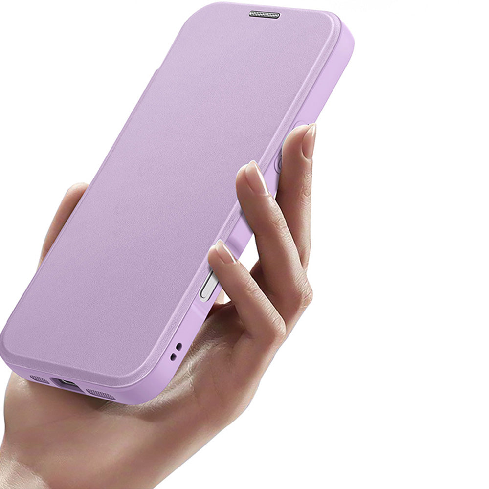 Handyhülle für iPhone 18 Pro / 17 Pro, Dux Ducis Skin X Pro Magnetic mit MagSafe, Transparent-Violett (4/11)