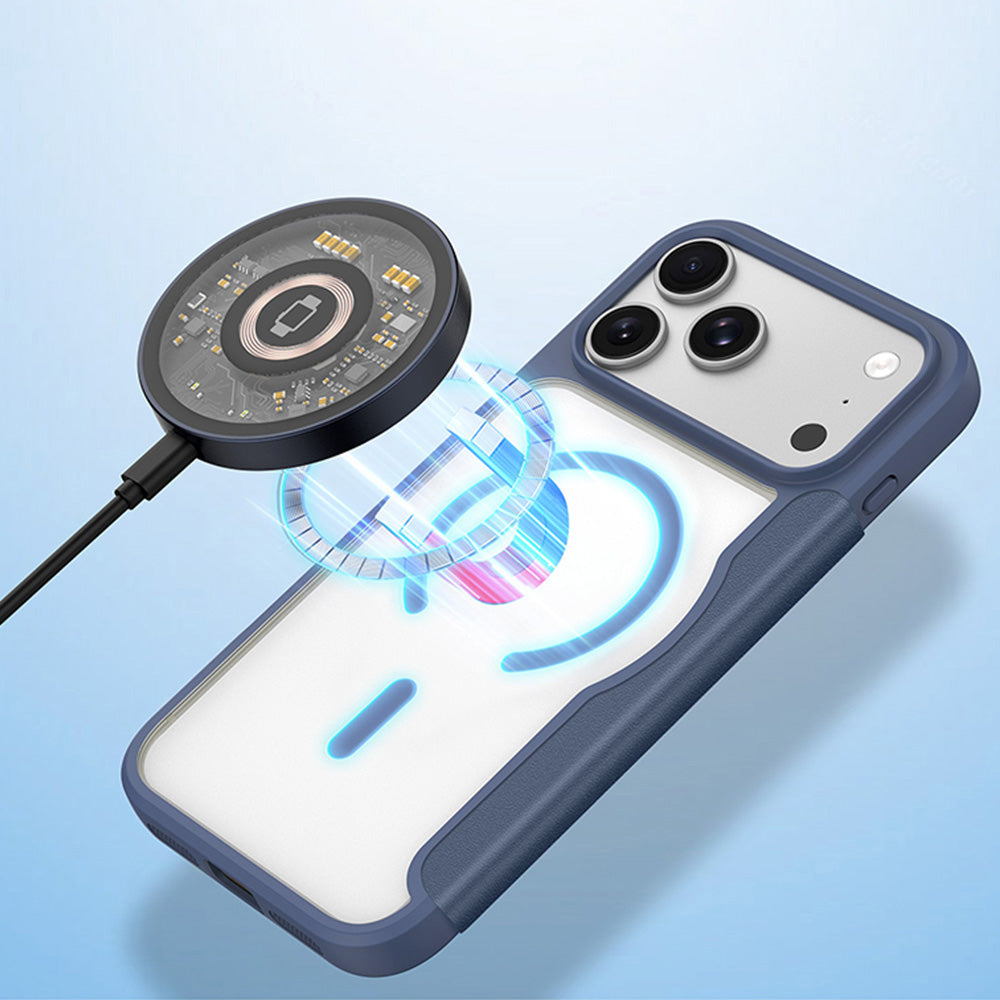 Handyhülle für iPhone 18 Pro Max / 17 Pro Max, Dux Ducis Skin X Pro Magnetic mit MagSafe, Transparent-Blau (6/10)