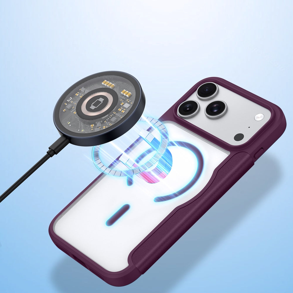 Handyhülle für iPhone 18 Pro Max / 17 Pro Max, Dux Ducis Skin X Pro Magnetic mit MagSafe, Burgunder (4/11)