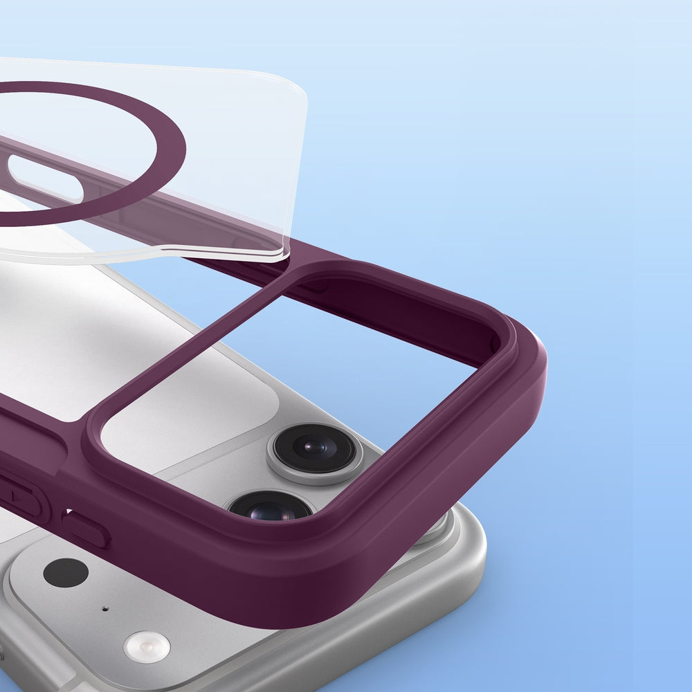 Handyhülle für iPhone 18 Pro Max / 17 Pro Max, Dux Ducis Skin X Pro Magnetic mit MagSafe, Burgunder (8/11)