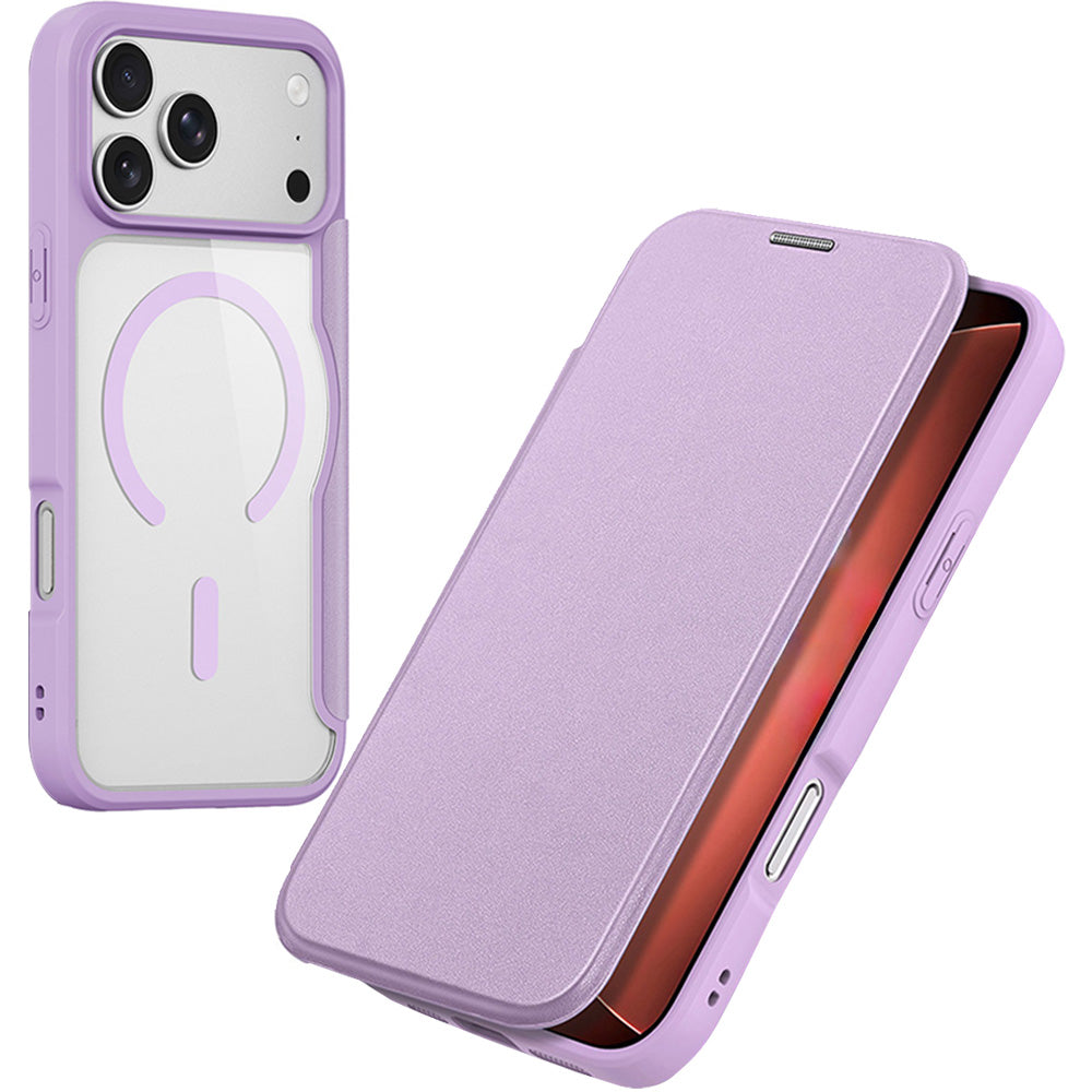 Handyhülle für iPhone 18 Pro Max / 17 Pro Max, Dux Ducis Skin X Pro Magnetic mit MagSafe, Transparent-Violett (2/11)