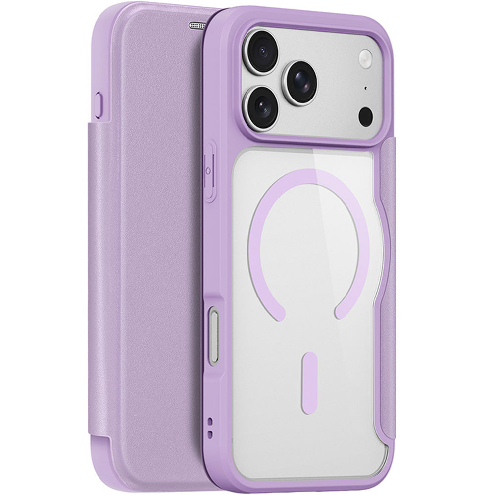 Handyhülle für iPhone 18 Pro Max / 17 Pro Max, Dux Ducis Skin X Pro Magnetic mit MagSafe, Transparent-Violett (3/11)