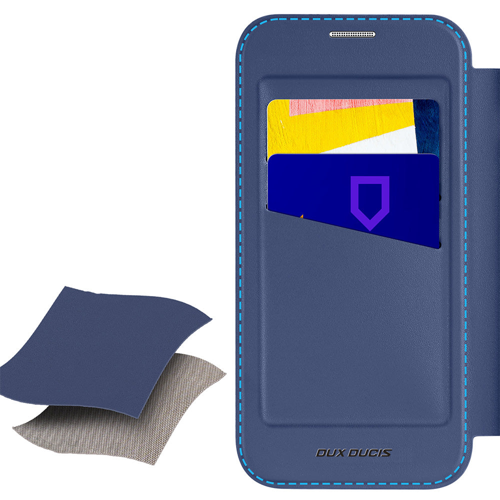 Handyhülle für iPhone 17 Pro mit MagSafe, Dux Ducis Skin X Pro Magnetic, Blau und Transparent
