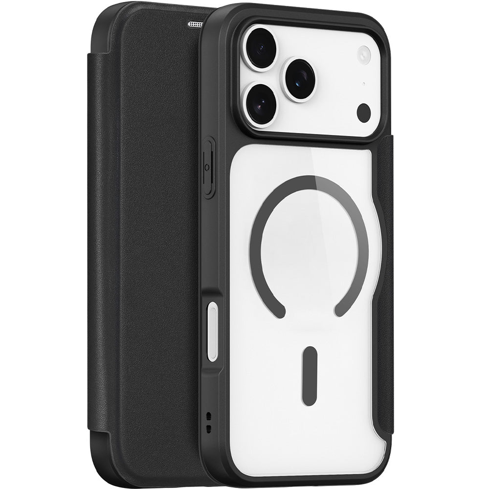 Handyhülle für iPhone 17 Pro Max mit MagSafe, Dux Ducis Skin X Pro Magnetic, Schwarz und Transparent