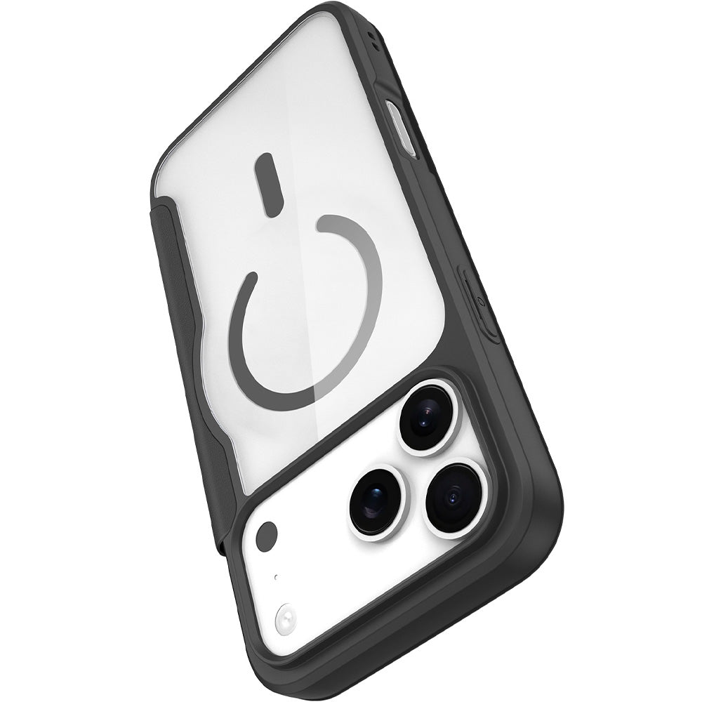 Handyhülle für iPhone 17 Pro Max mit MagSafe, Dux Ducis Skin X Pro Magnetic, Schwarz und Transparent