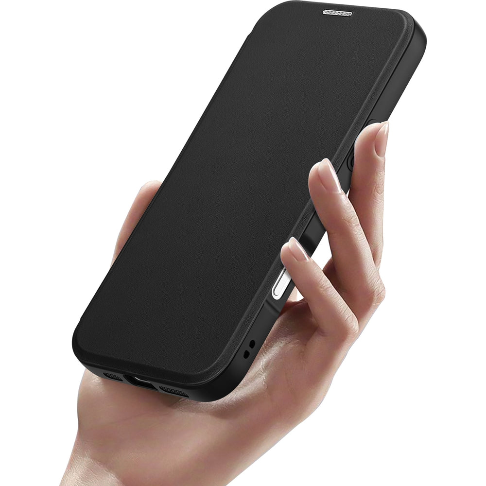 Handyhülle für iPhone 16 Pro, Dux Ducis Skin X Pro Magnetic, Schwarz und Transparent