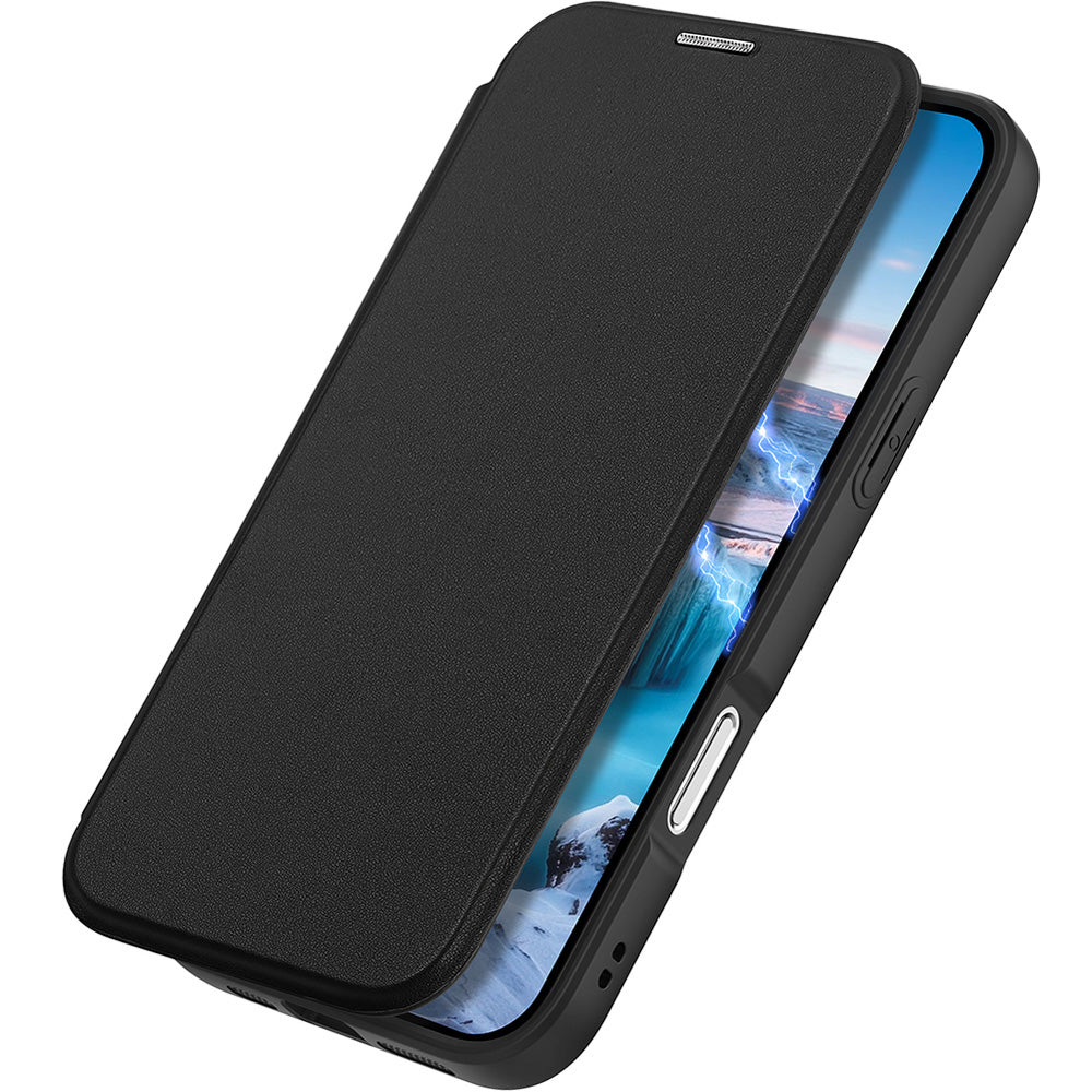 Handyhülle für iPhone Air mit MagSafe, Dux Ducis Skin X Pro Magnetic, Schwarz und Transparent