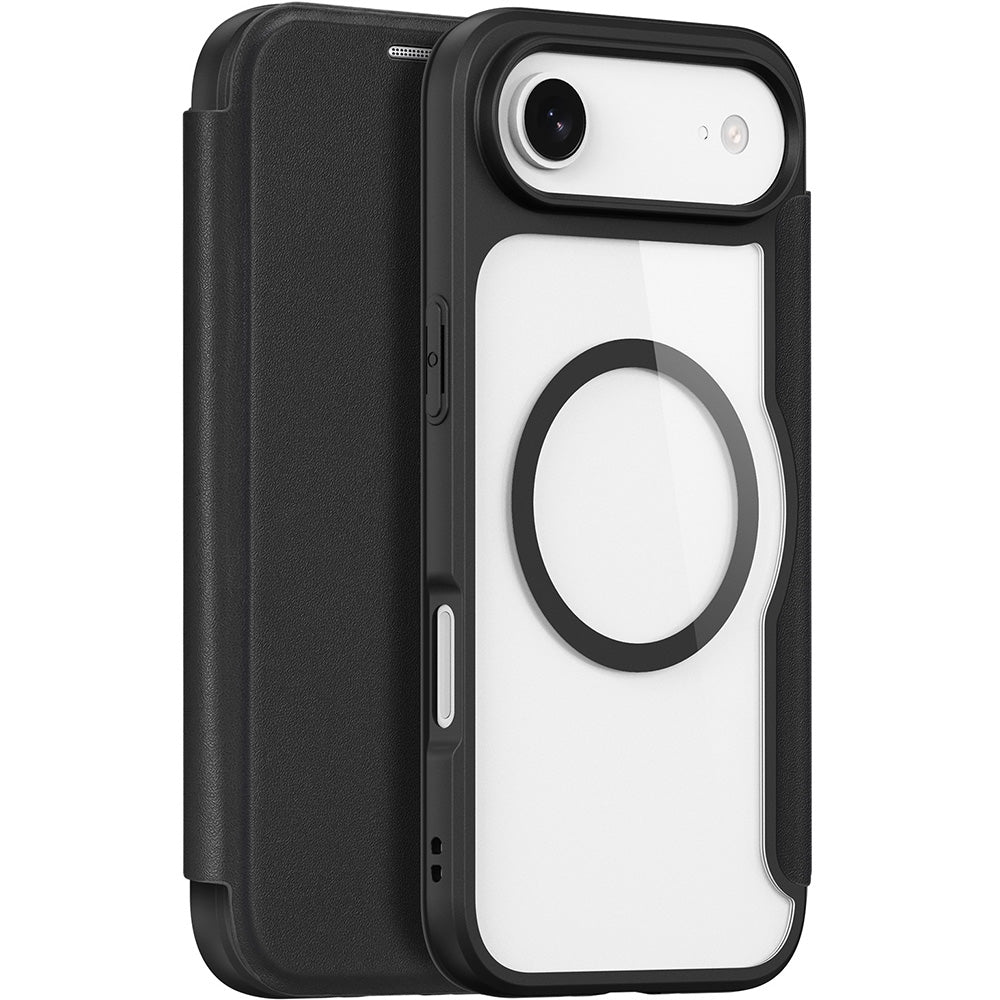 Handyhülle für iPhone Air mit MagSafe, Dux Ducis Skin X Pro Magnetic, Schwarz und Transparent