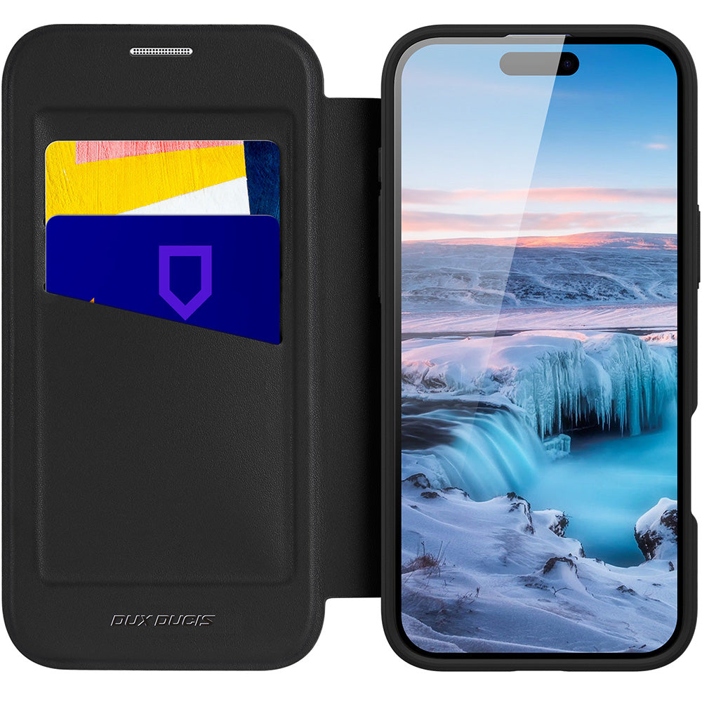 Handyhülle für iPhone Air mit MagSafe, Dux Ducis Skin X Pro Magnetic, Schwarz und Transparent
