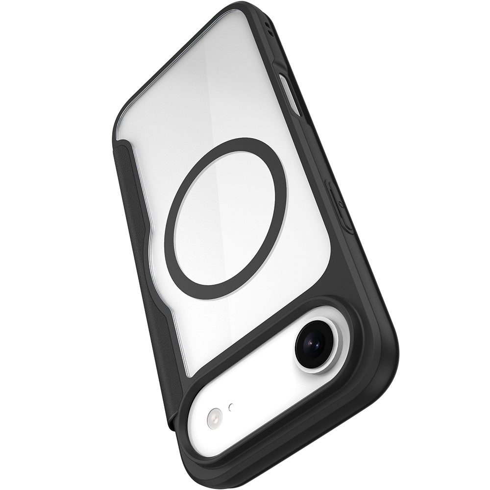 Handyhülle für iPhone Air mit MagSafe, Dux Ducis Skin X Pro Magnetic, Schwarz und Transparent