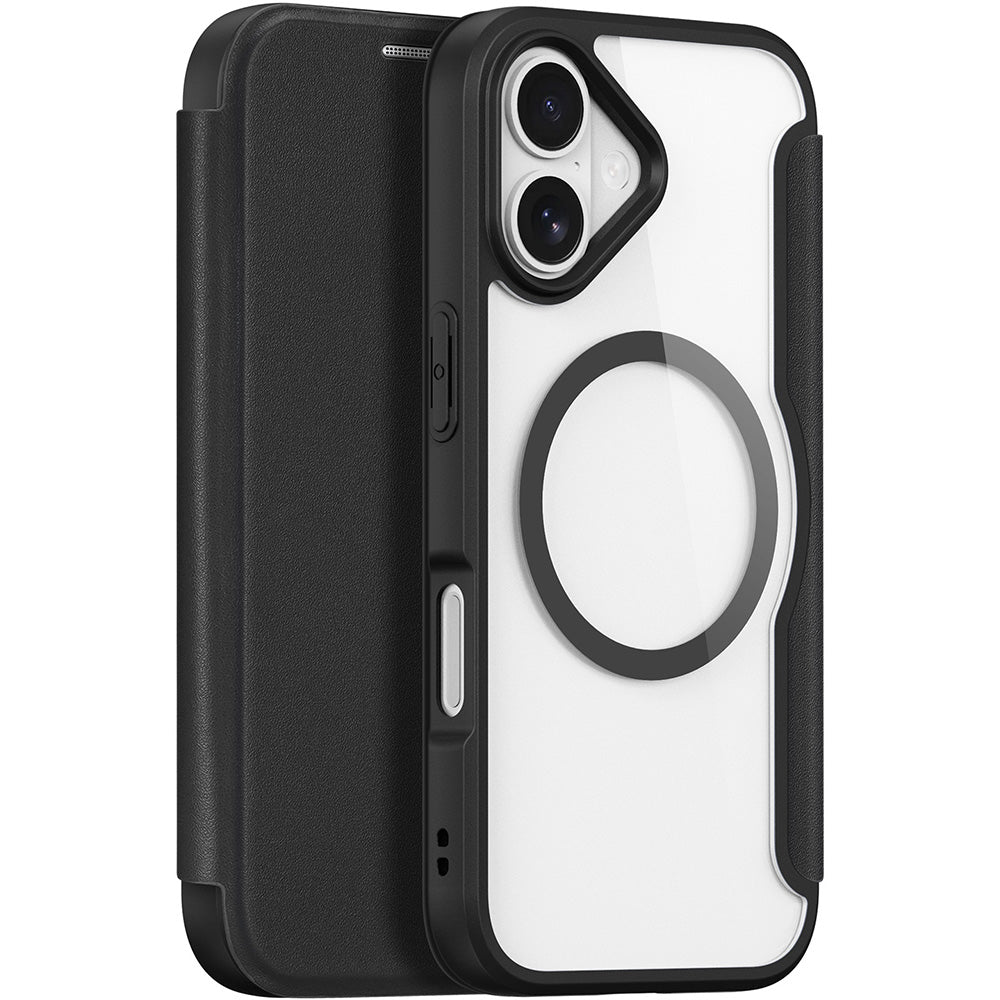 Handyhülle für iPhone 17 mit MagSafe, Dux Ducis Skin X Pro Magnetic, Schwarz und Transparent