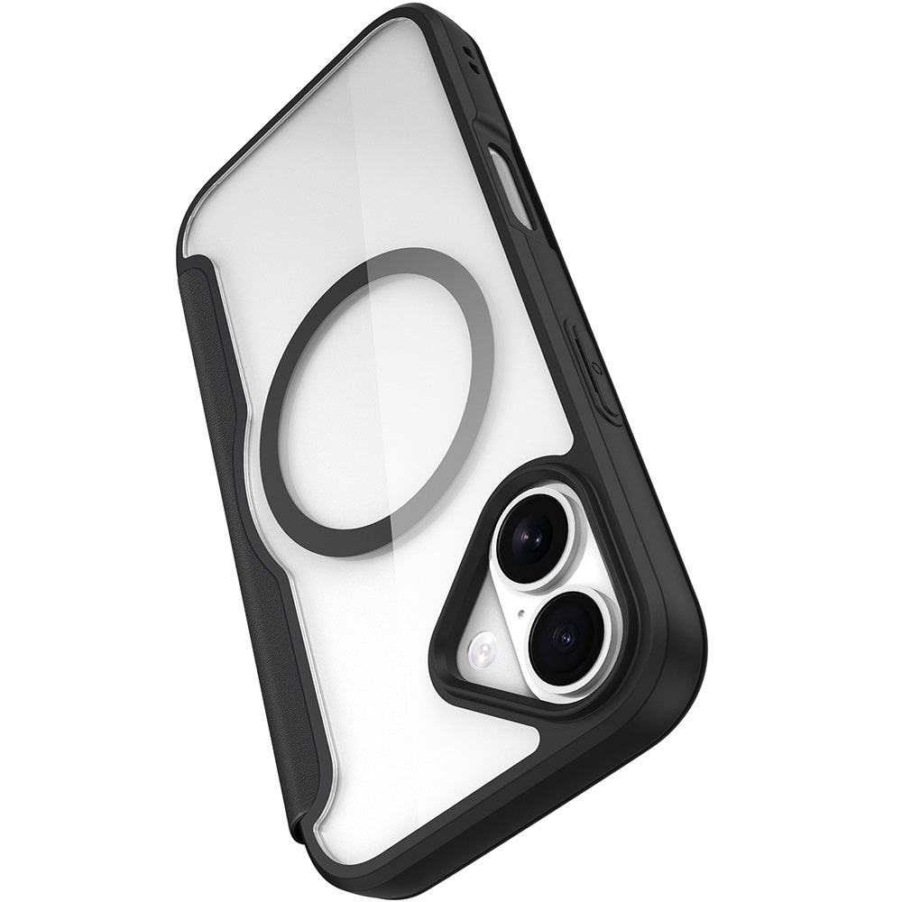 Handyhülle für iPhone 17 mit MagSafe, Dux Ducis Skin X Pro Magnetic, Schwarz und Transparent