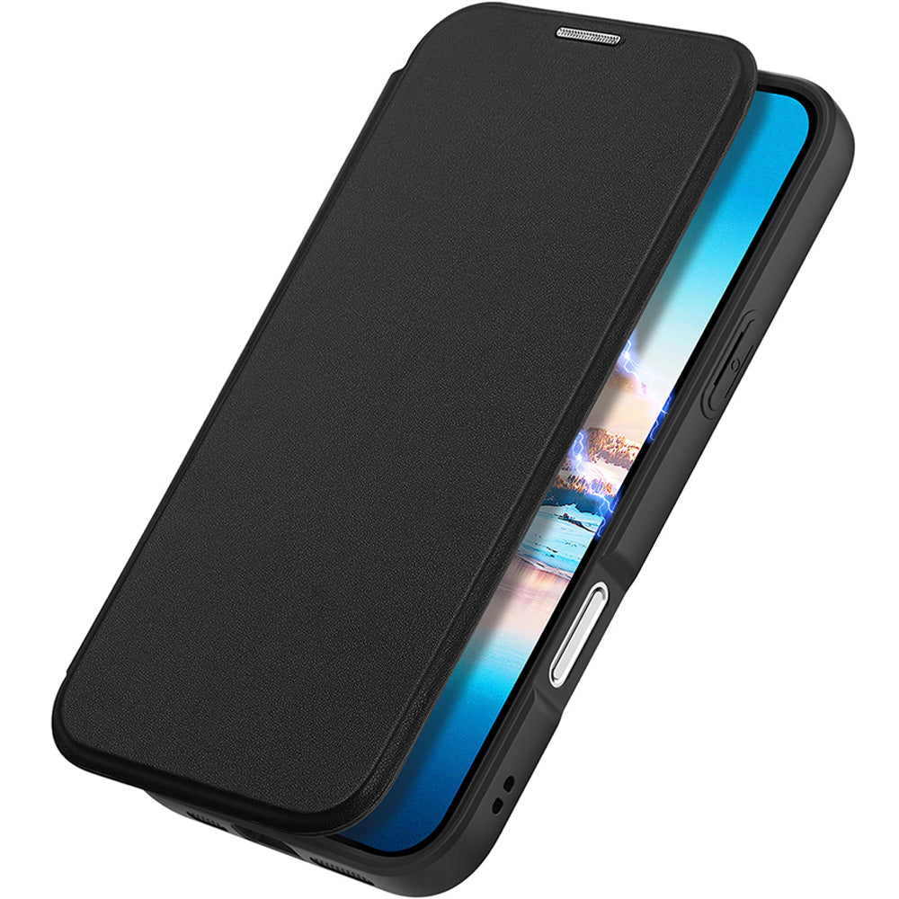 Handyhülle für iPhone 17 mit MagSafe, Dux Ducis Skin X Pro Magnetic, Schwarz und Transparent