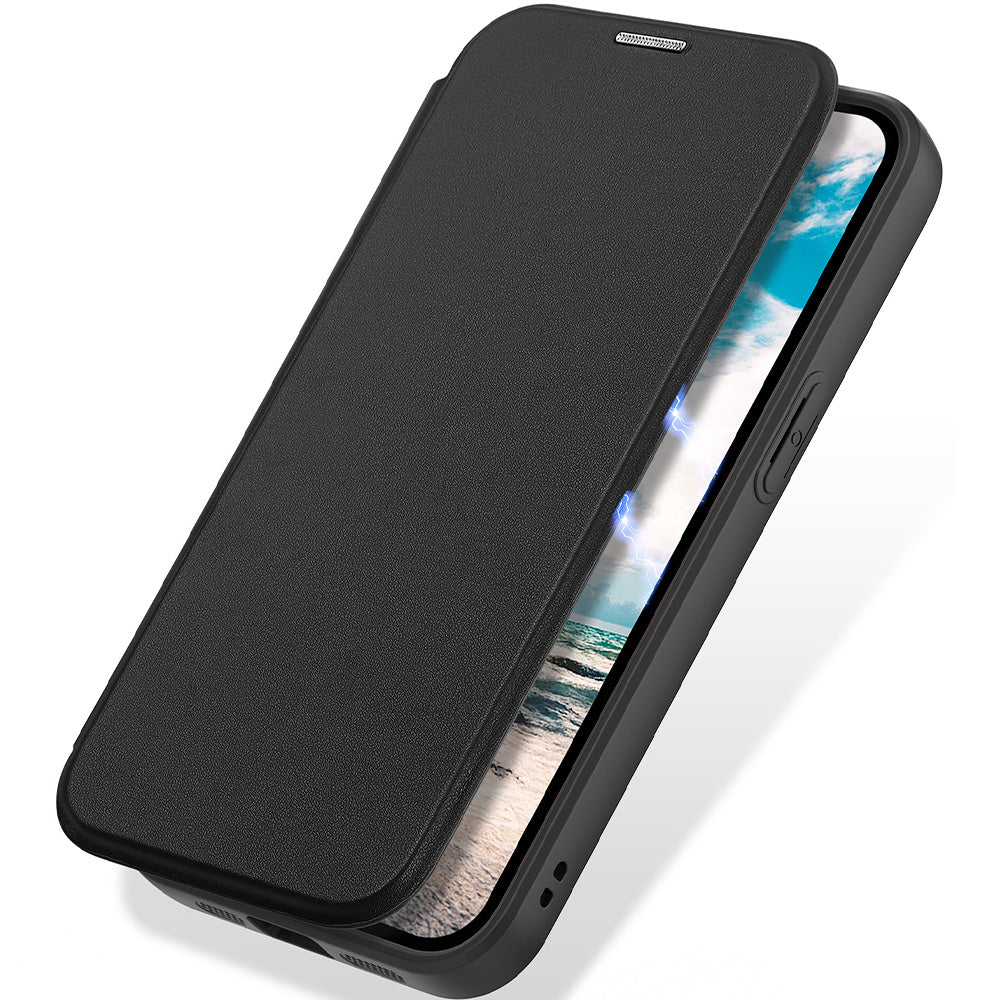 Handyhülle für iPhone 17e / 16e, Dux Ducis Skin X Pro Magnetic, Schwarz und Transparent